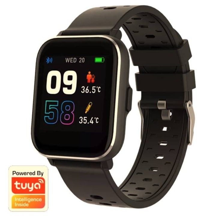 Denver sw-165 bluetooth смарт часовник със сензори за телесна темп.