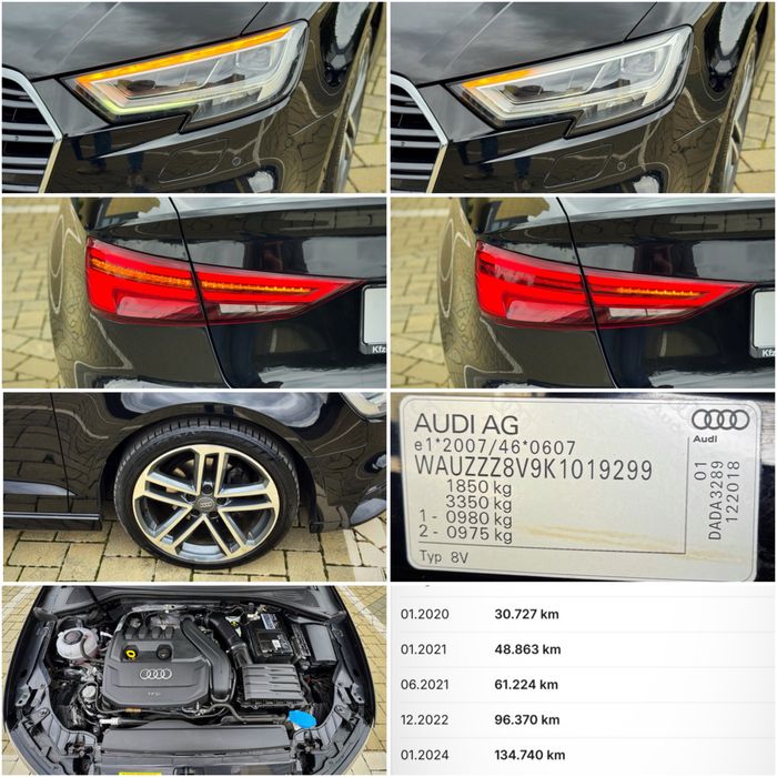 AUDI A3 S-LINE 2019 AUTOMAT‼️Matrix HD Virtual Cockpit Navi Drive‼️