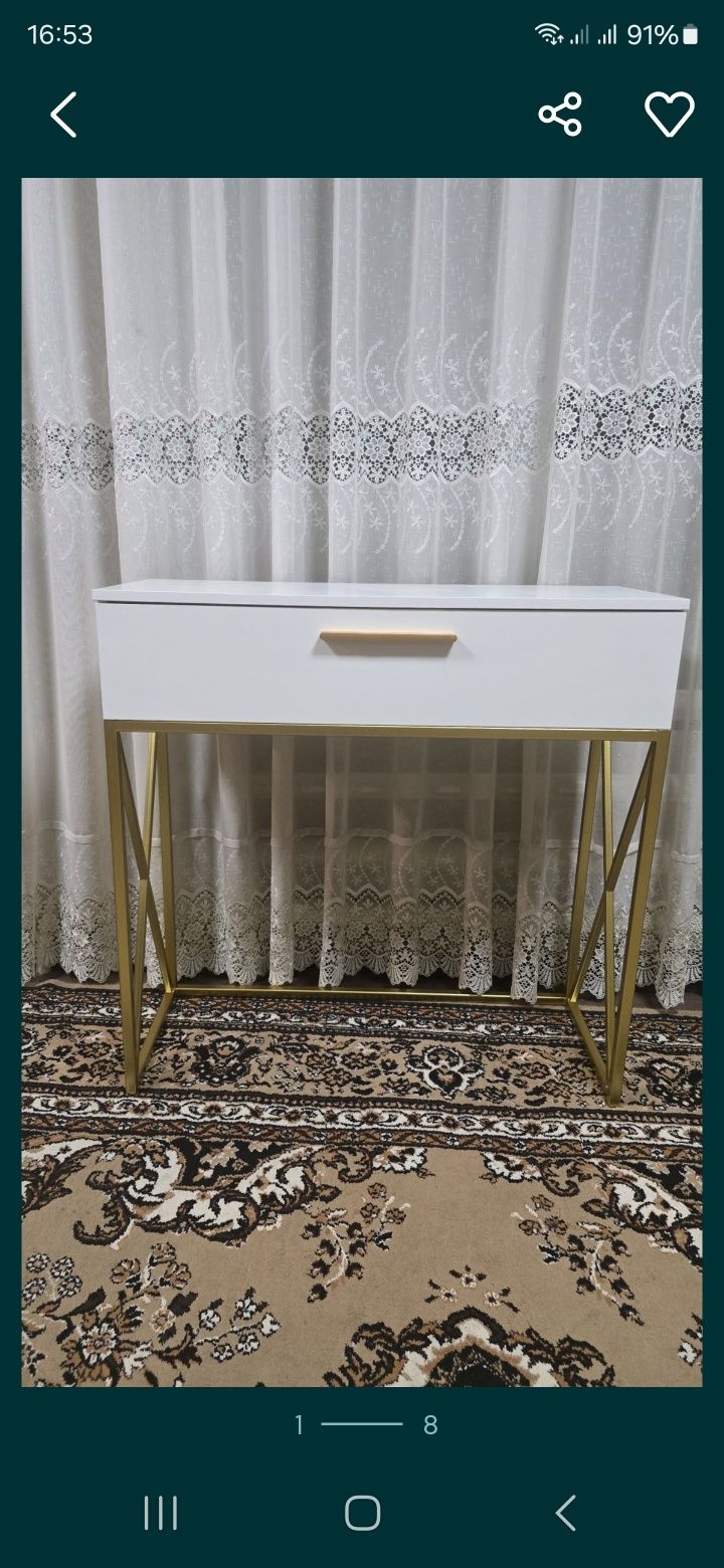 Консоль лофт в прихожую