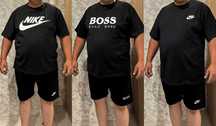 Мъжки екипи Nike и Boss с тениска и къси гащи 3XL 4XL 5XL 6XL
