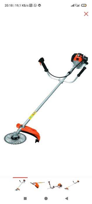 Триммер новый 3 диски Тренжал + поршены