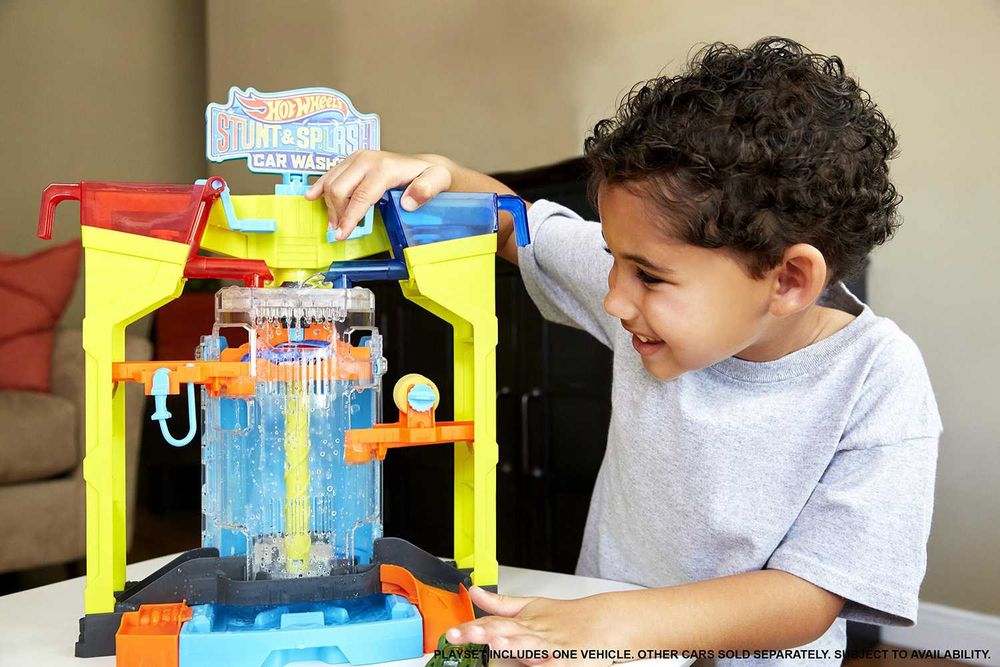 Jucarie set HOTWHEELS Spalatorie Auto