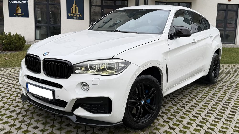 BMW X6 2016 E6 4.0 D 313 CP X-Drive M-Pachet Alb Perlat