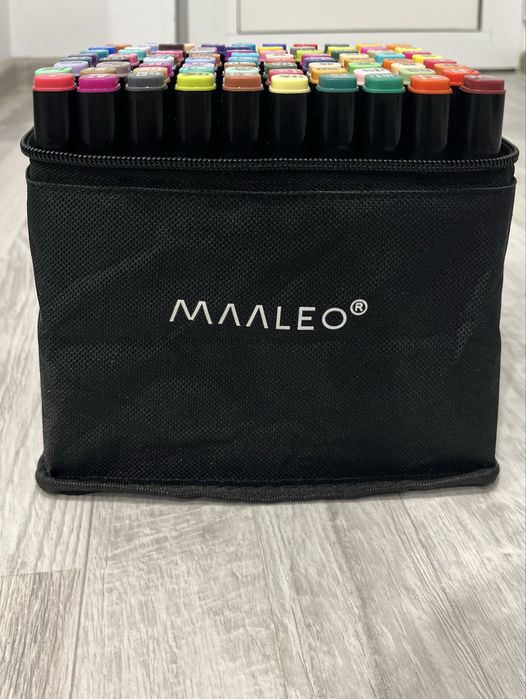 Алкохолни маркери MAALEO (80 цвята) – отлично състояние