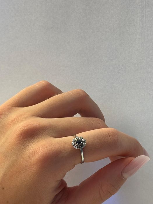 Inel Aur , Diamant și Safire