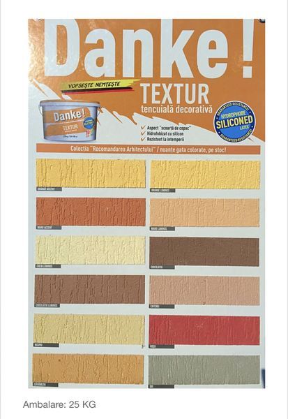 Vopsele si Tencuieli Decorative Danke Textur, Oskar 3teck-Livrare!
