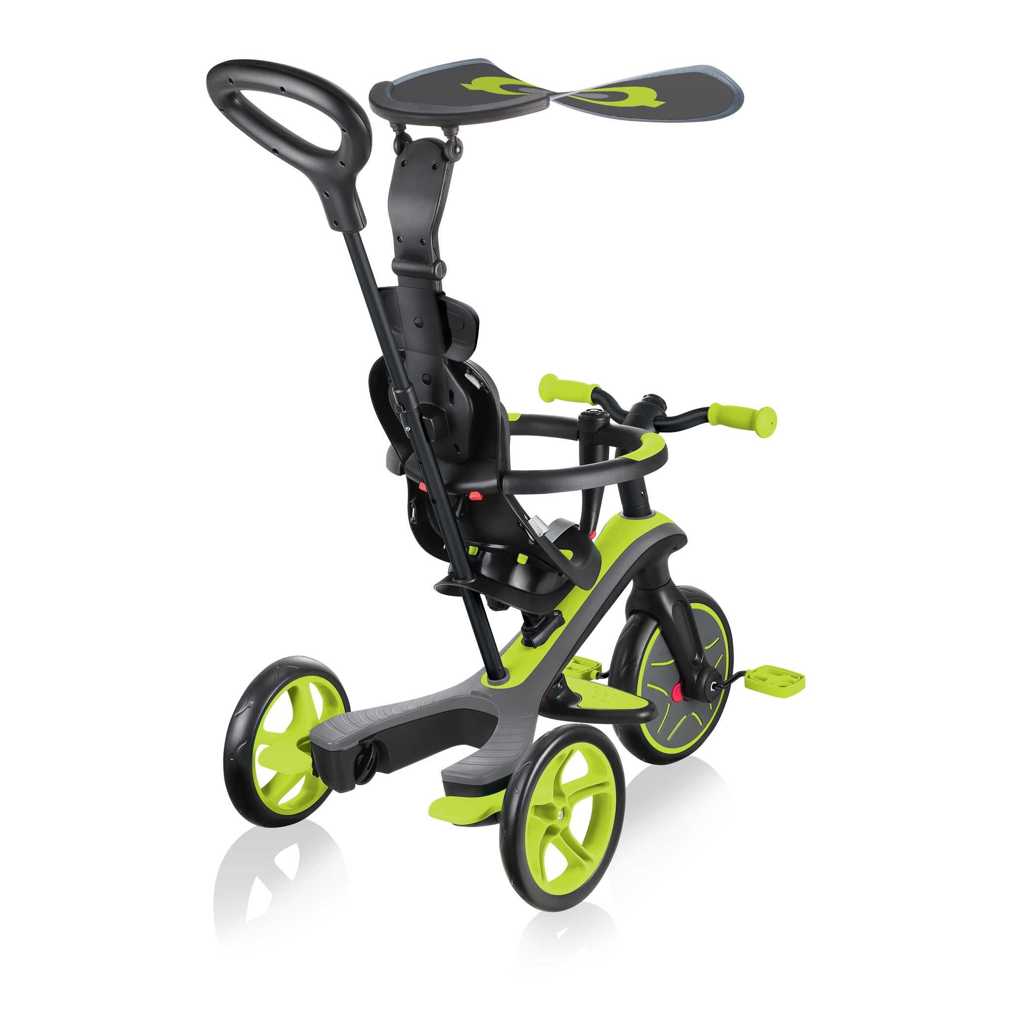 Tricicleta Globber Explorer 4 in 1 verde