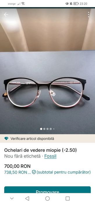 Ochelari de vedere miopie  (-2.5)