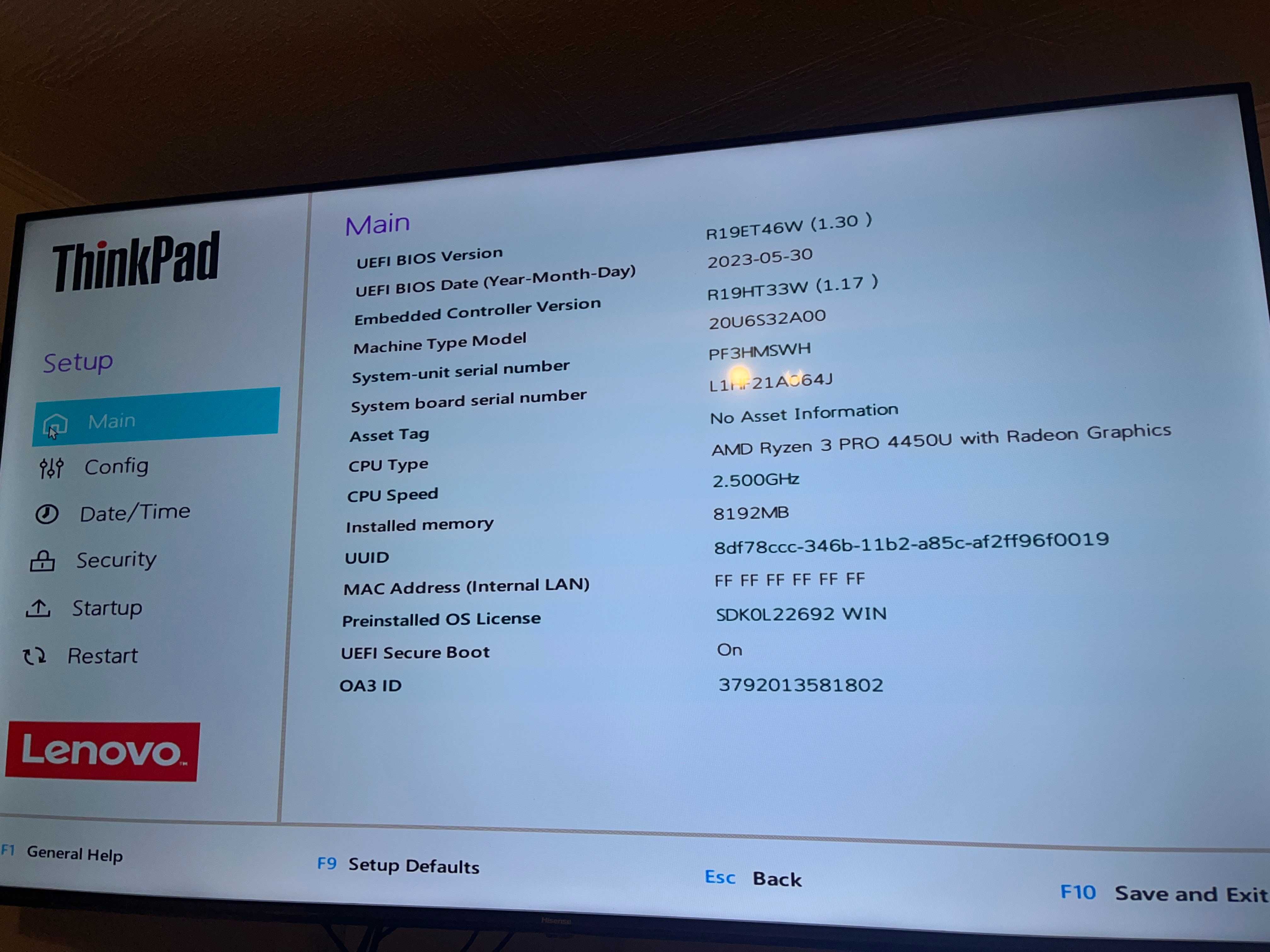 Dezmembrez lenovo thinkpad L14 gen 1 Ryzen 3 pro 4450U