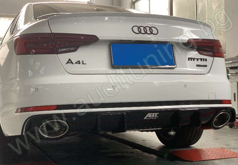 Дифузьор RS4 дизайн за Ауди А4 б9 Sline/S4 2016,2017,2018