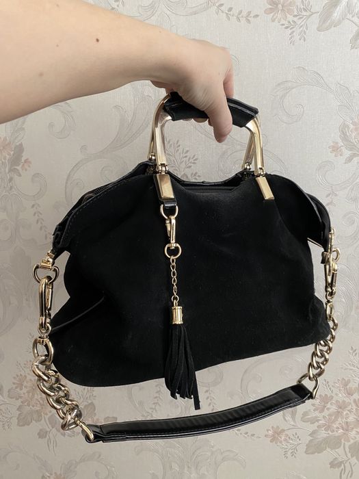 Сумка наиуральная замша