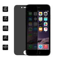 Folie Privacy Curbata 3D Curbed Alba/ Neagra - Iphone 7 8 SE