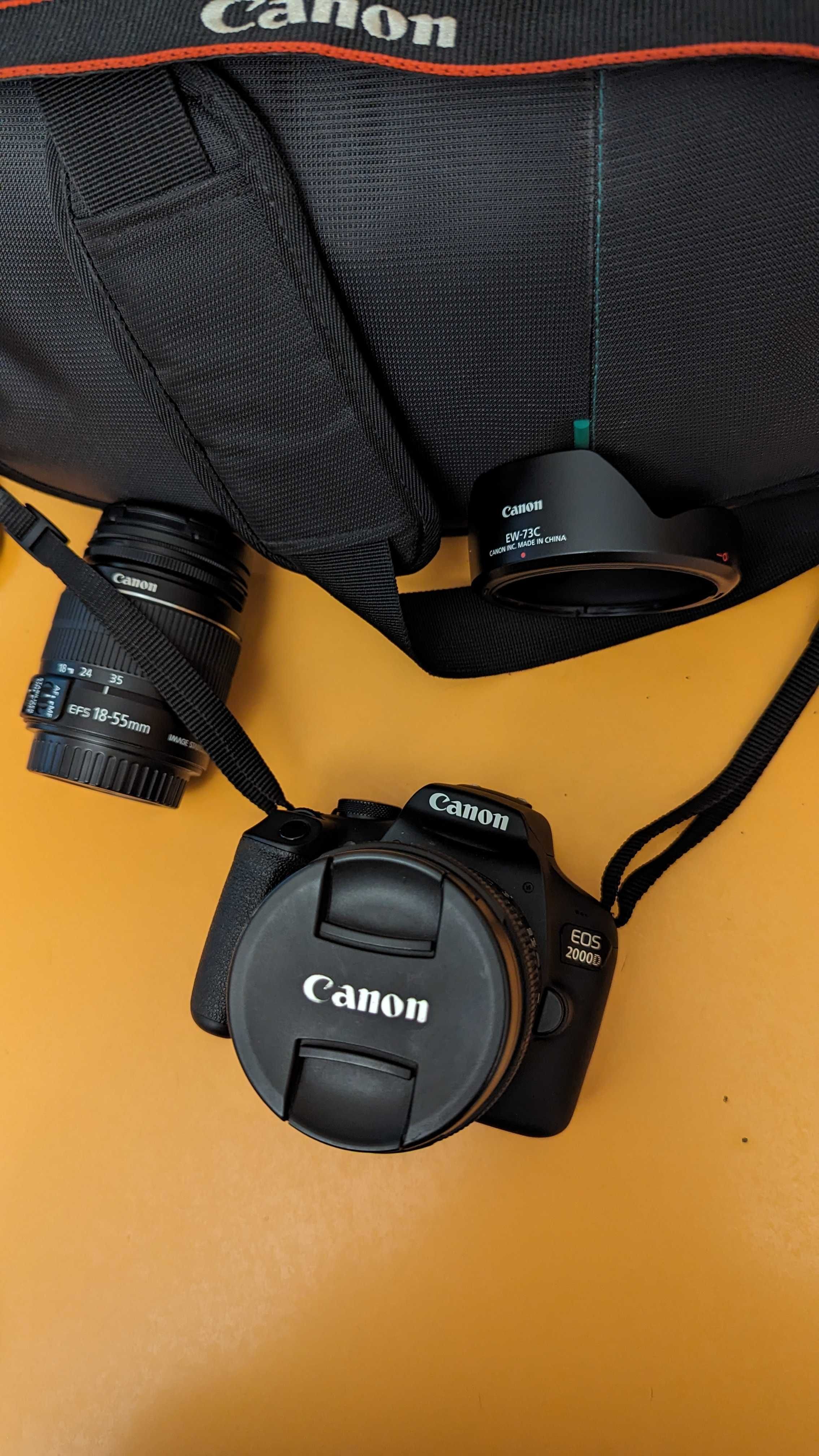 Canon EOS 2000d (18-55mm стоков обектив) + Canon 10-18мм обектив