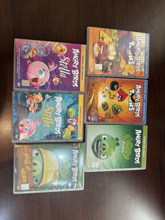 • Angry Birds Colecție DVD (7 Bucăți) - Toons, Stella, Piggy Tales