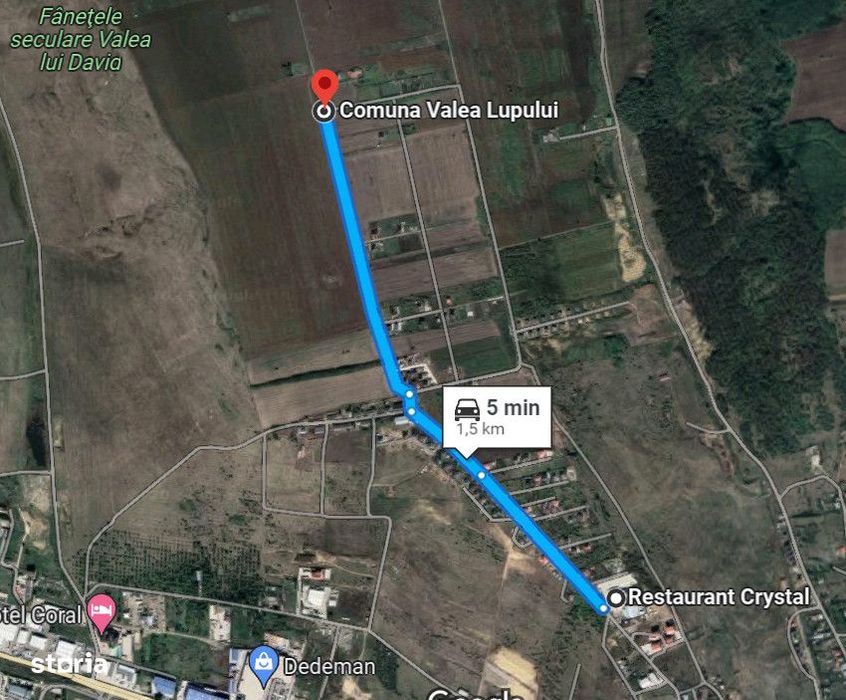 Teren Valea Lupului Pensiunea Iris - Antibiotice - Restaurant Crystal