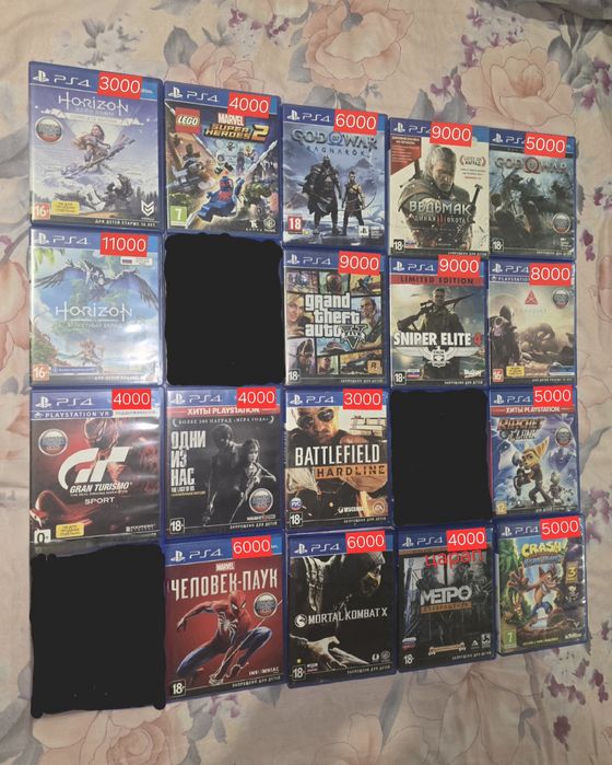 Диски для ps4 в отличном состоянии.