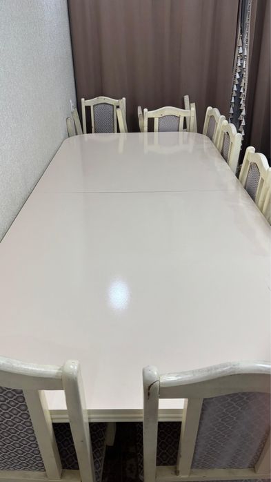 Стол трансформер 3 метра ,  со стульями 10
