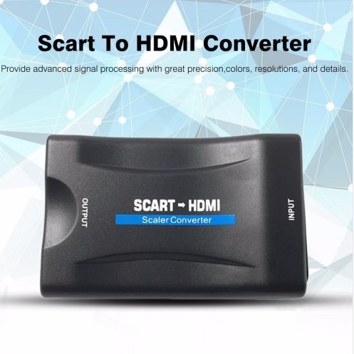 Конвертор SCART към HDMI 1080P Видео аудио сигнал адаптер