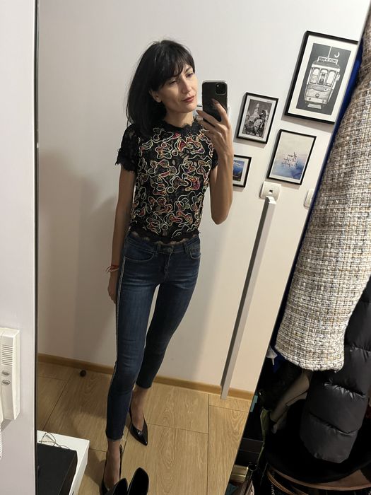 Дънки Zara размер хс с ниска талия