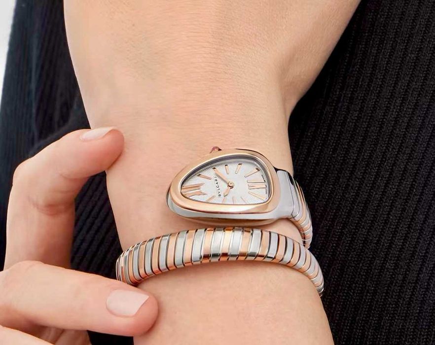 bvlgari snake двуцветен + кутия