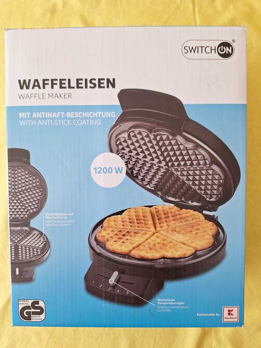 Aparat pentru preparat 5 gofre / vafe, 1200w, Placi antiaderente