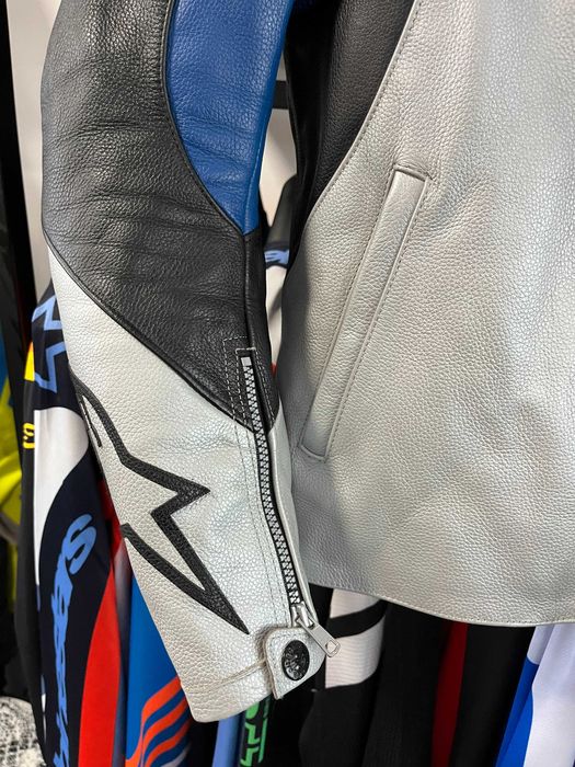 Кожено мото яке за мотор ALPINESTARS SX-1,48 S/M,всички  протектори