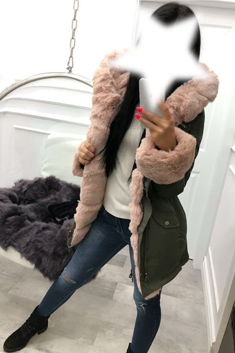 Дамска парка с пух