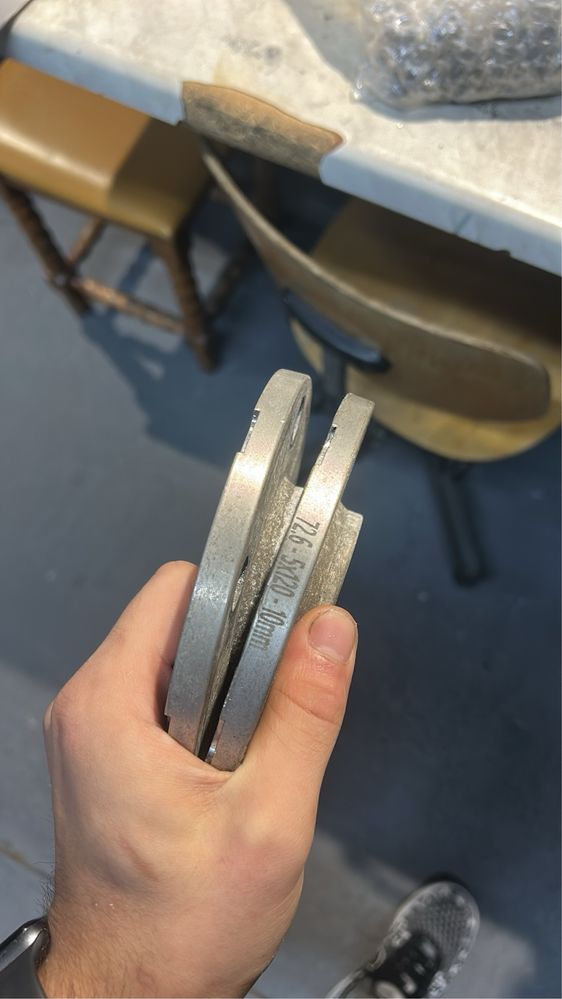 Vand flanse distantiere de 10mm(1cm) 5x120
