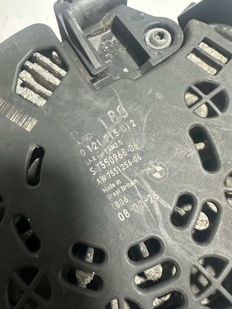 Alternator BMW E90 E91 E92 E93 325i 330i N53 2.5 benzina 7550968