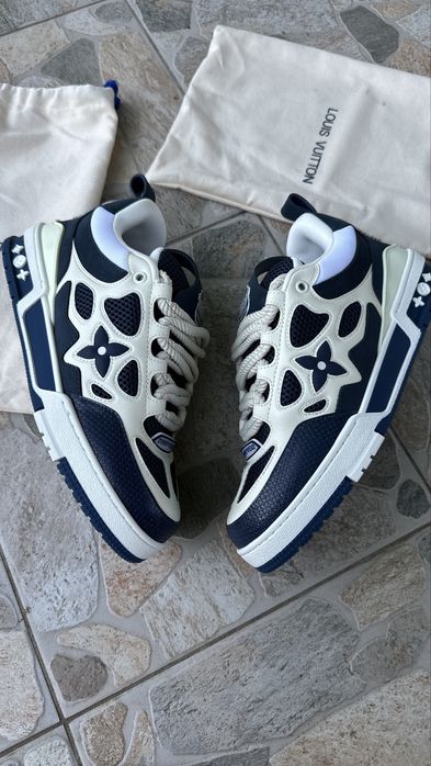 Adidasi Louis Vuitton Skate Albastrii Noi