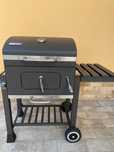 Gratar profesional, grill de fonta, roti, capac, termometru etc.