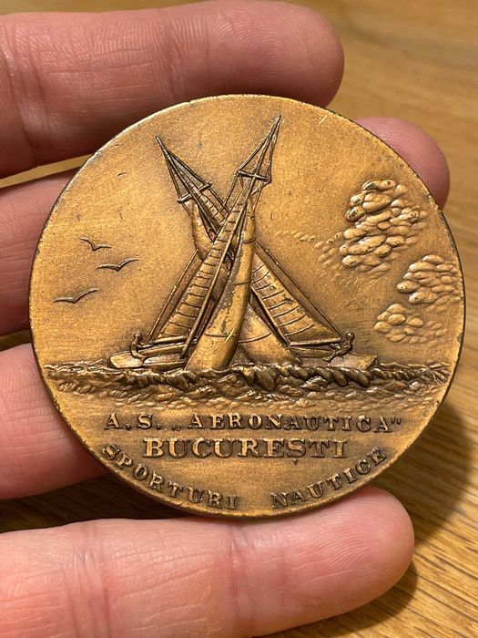 Doua medalii  colectie p A.S. Aeronautica Bucuresti
