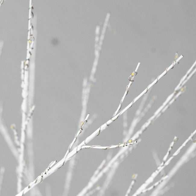 Brad alb 870 LED CALD 180 CM