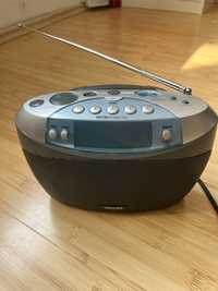 Radio Philips cu ceas alarma AC/baterii
