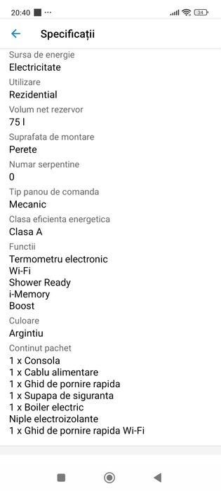 Boiler Ariston cu pompa de caldura