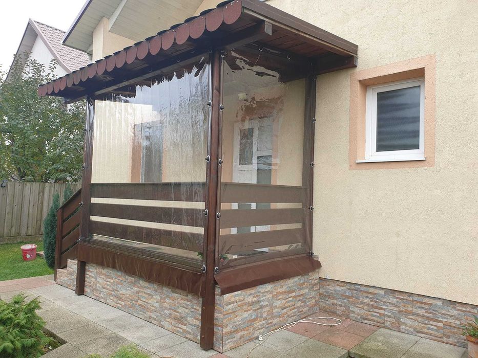 Inchideri terase cu folie cristal