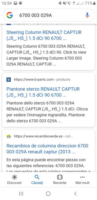 Coloana de directie Electrică Renault Captur 1.5 dci 2013>