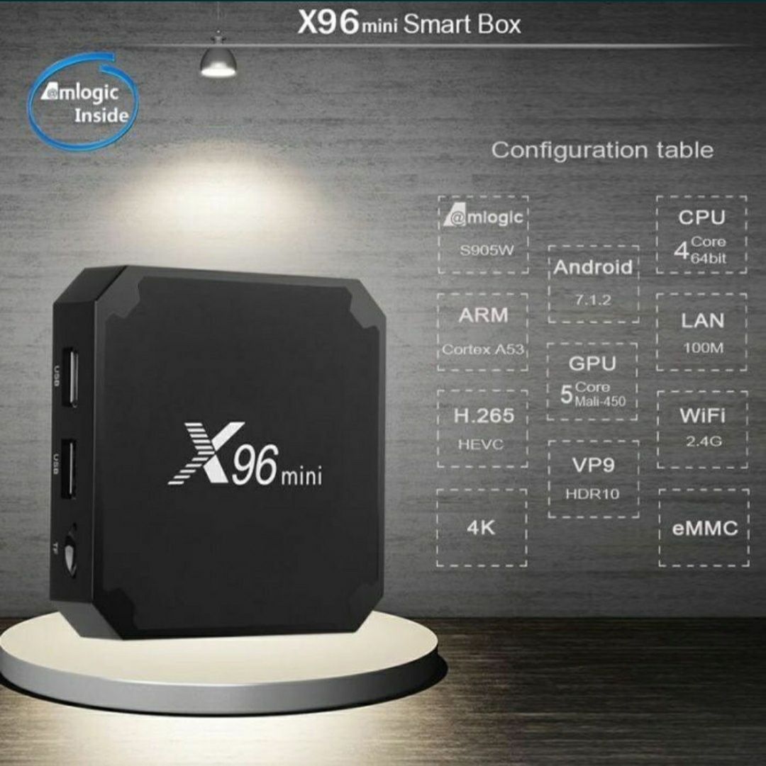 Tvbox X96mini смарт приставка для телевизора твбокс tv box smart box