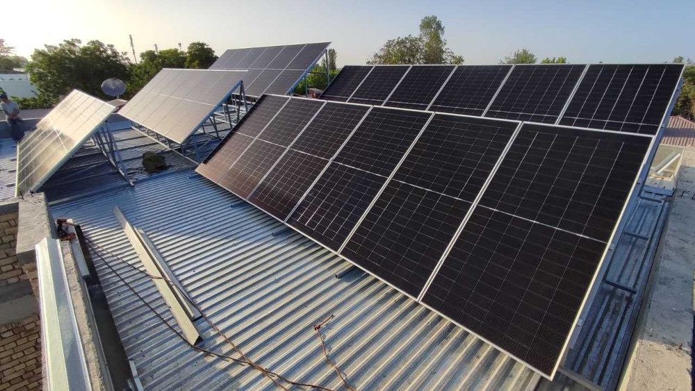 Quyosh panellarini o'rnatish "Turnkey" | Установка солнечных панелей