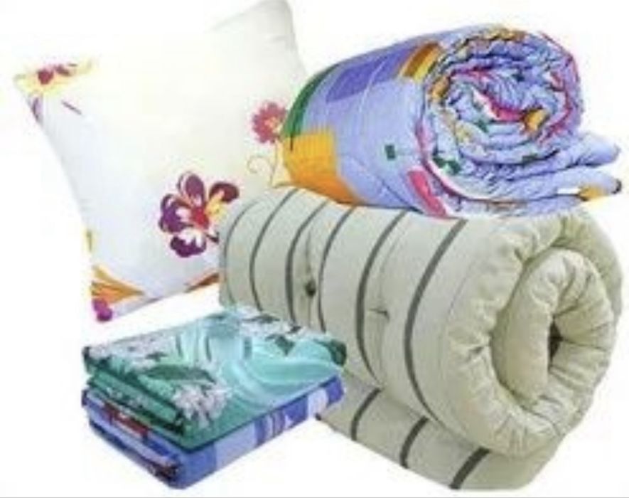 Рабочий комплет матрас одеяло подушки постельное белье в Астане