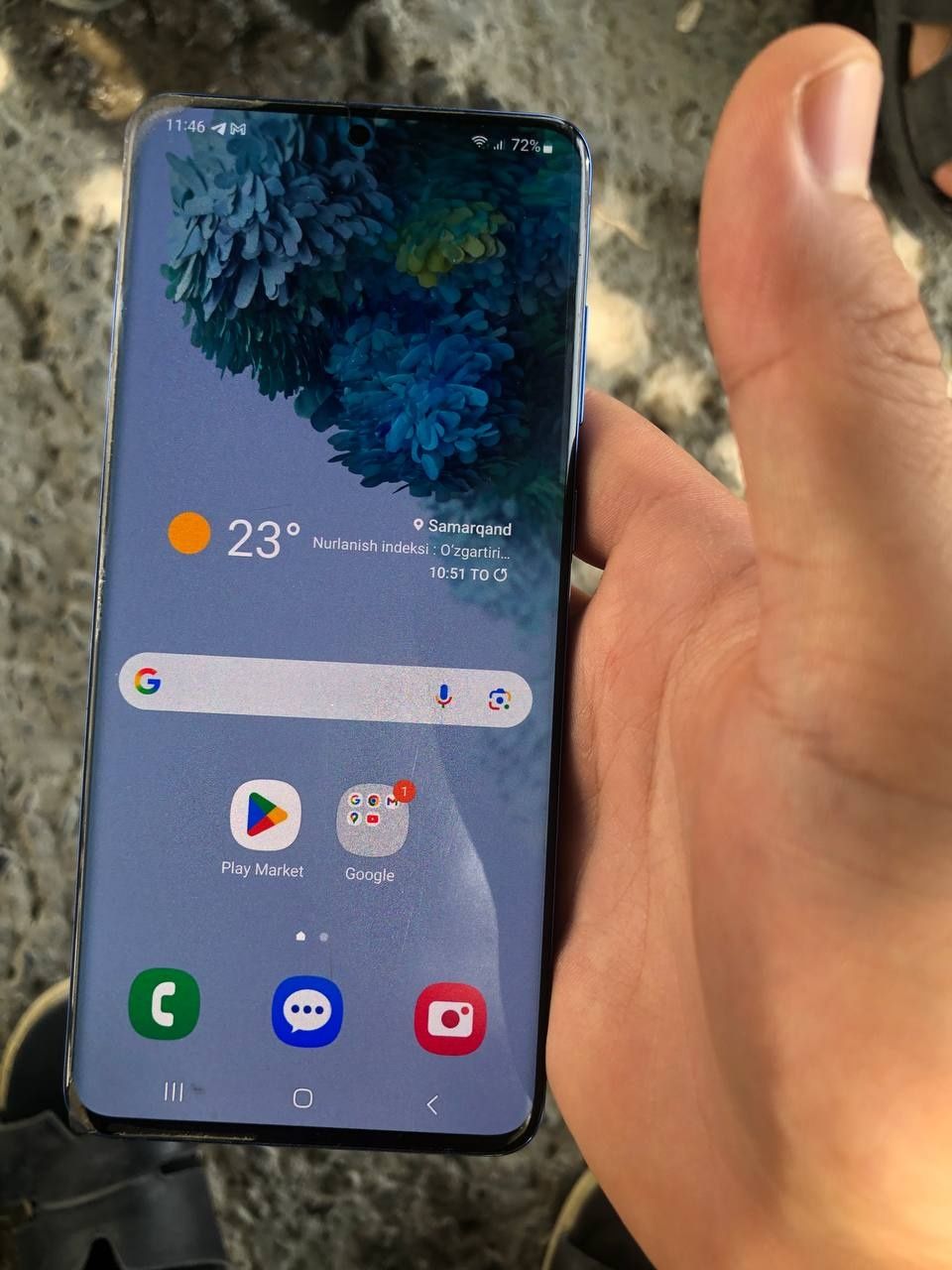 Samsung s20+5 g ideal