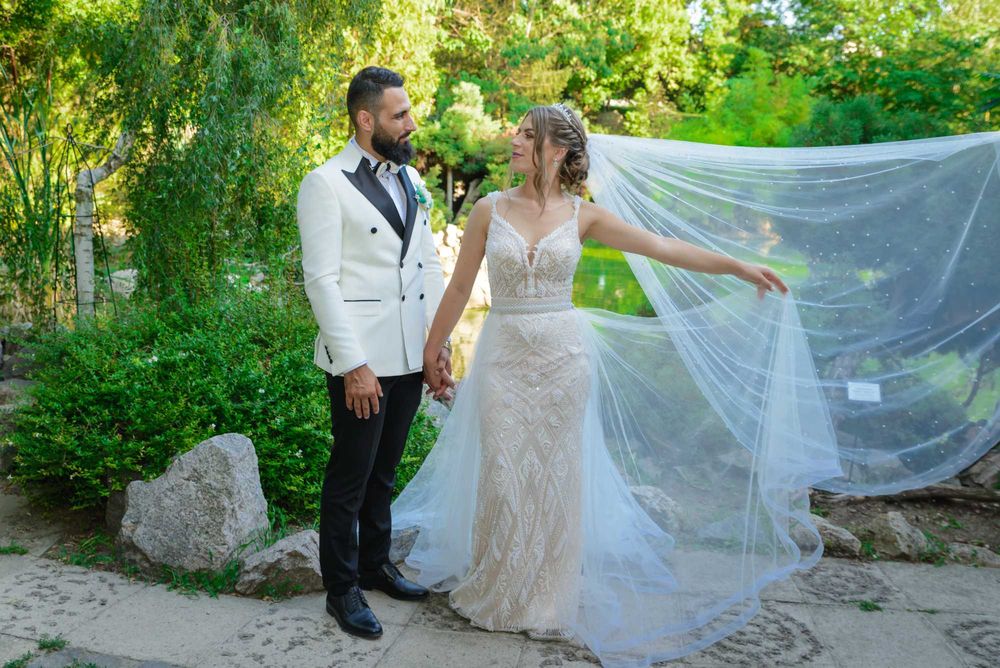 Rochie de mireasa cu trena detasabila