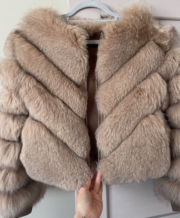 Палто с естествен косъм