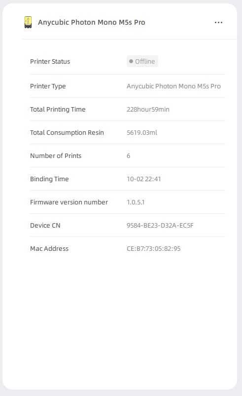 Anycubic M5S Pro resin 3D printer принтер