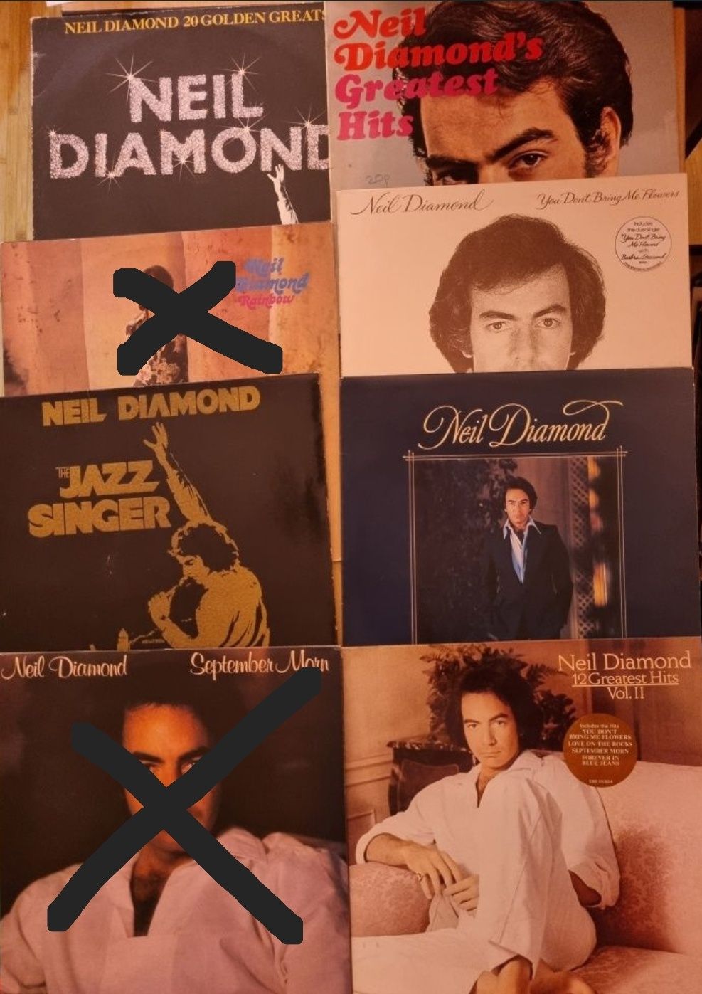 Discuri vinil (vinyl) muzică country (Neil Diamond,Frankie Laine, s.a)