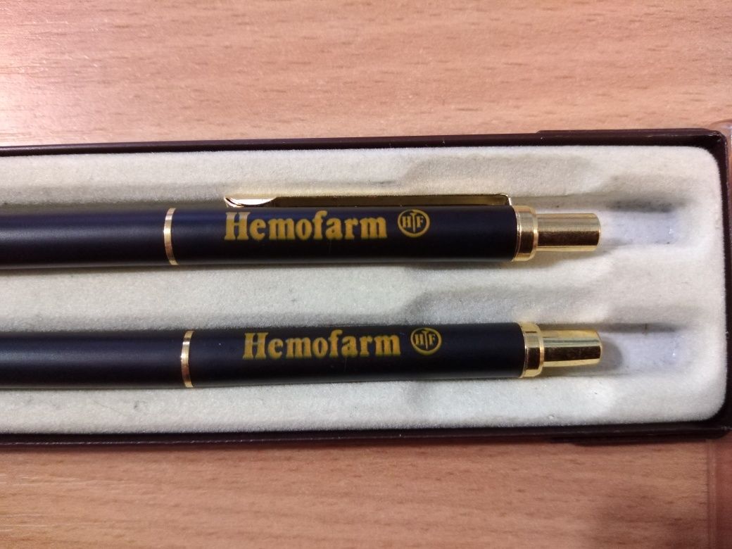 Pix și creion mecanic 0.5, placate cu aur 24K