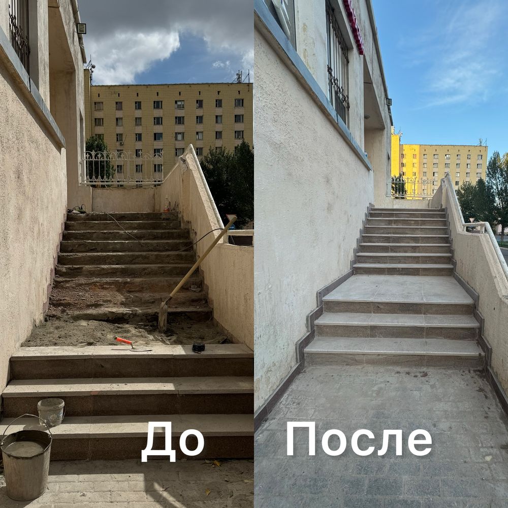 Ремонт входных групп крыльца и лестниц