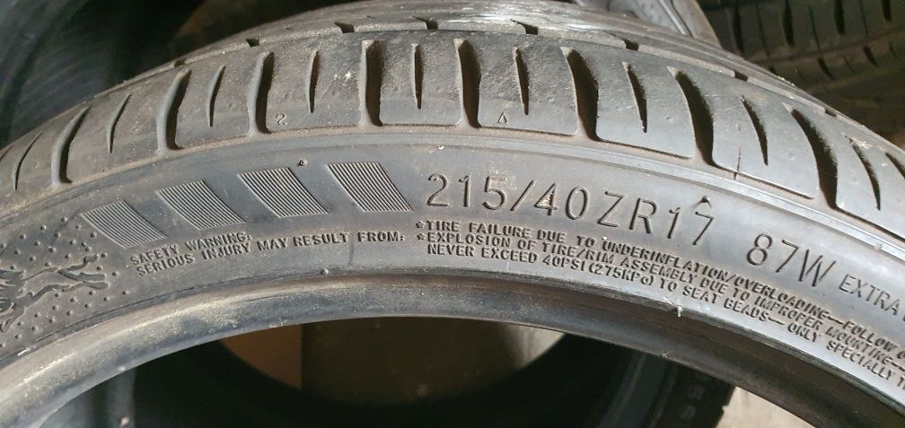 Гуми 2бр 215/40/17  1бр-70лв