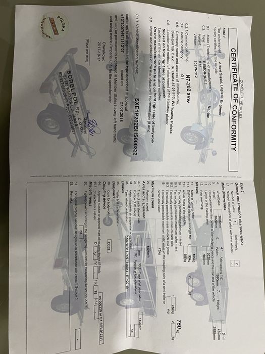 Remorca de vanzare Neptun