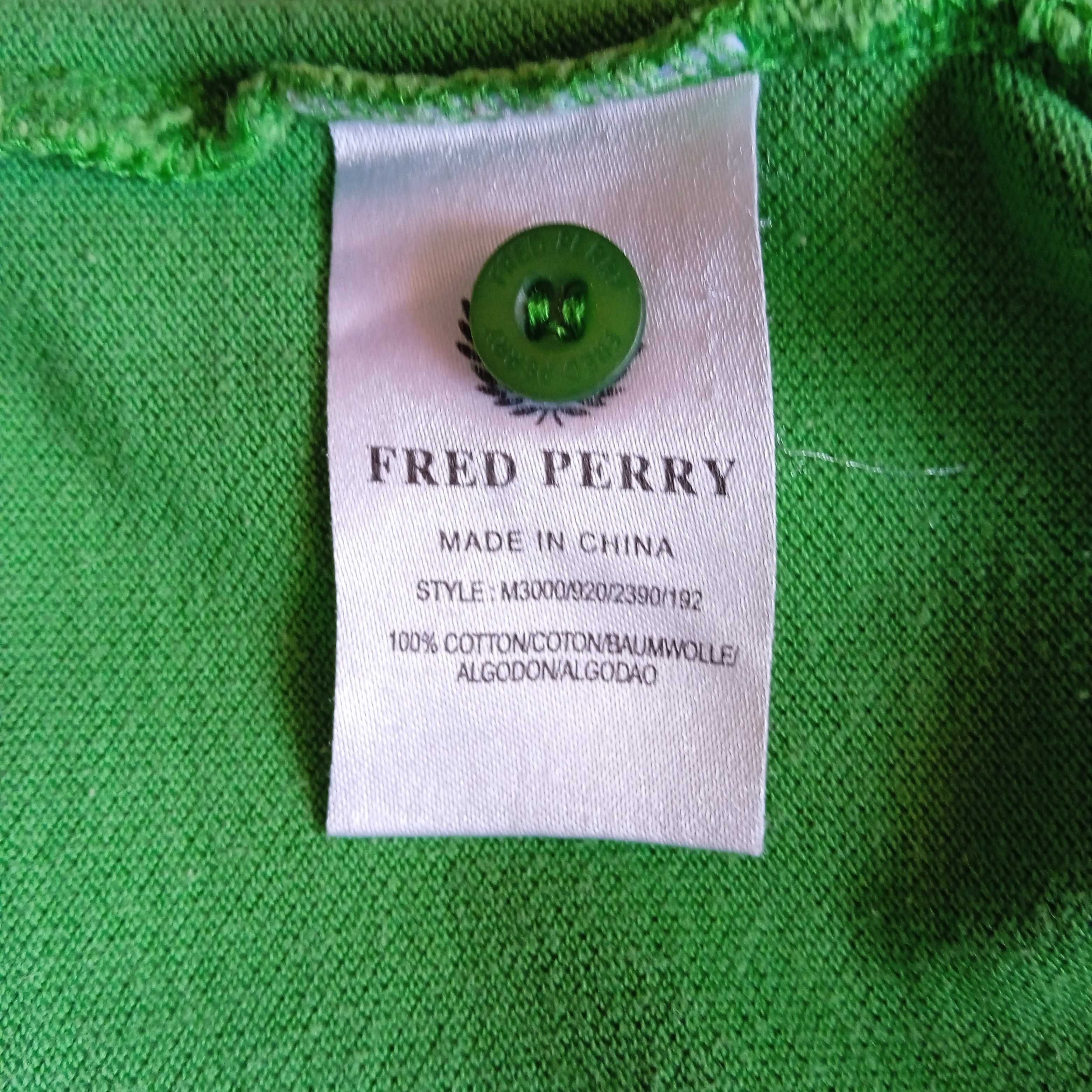 FRED PERRY L 100% ОРИГИНАЛЕН поло-шърт тениска блуза с яка Фред Пери